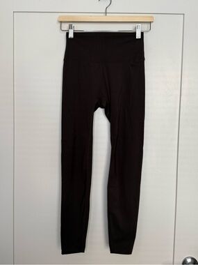 Adanola Ultimate High Rise 7/8 Leggings Womens S Regular Brown Stretch Gym Yoga